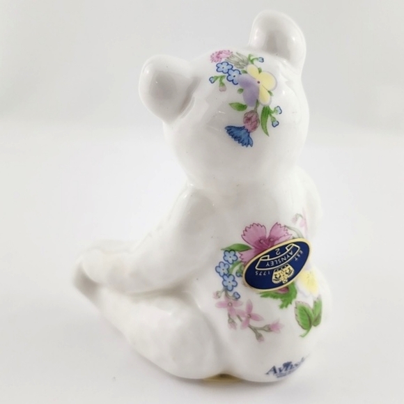 Aynsley Wild Tudor Teddy Bear Figurine English Fine Bone China Original With Box - Picture 5 of 14